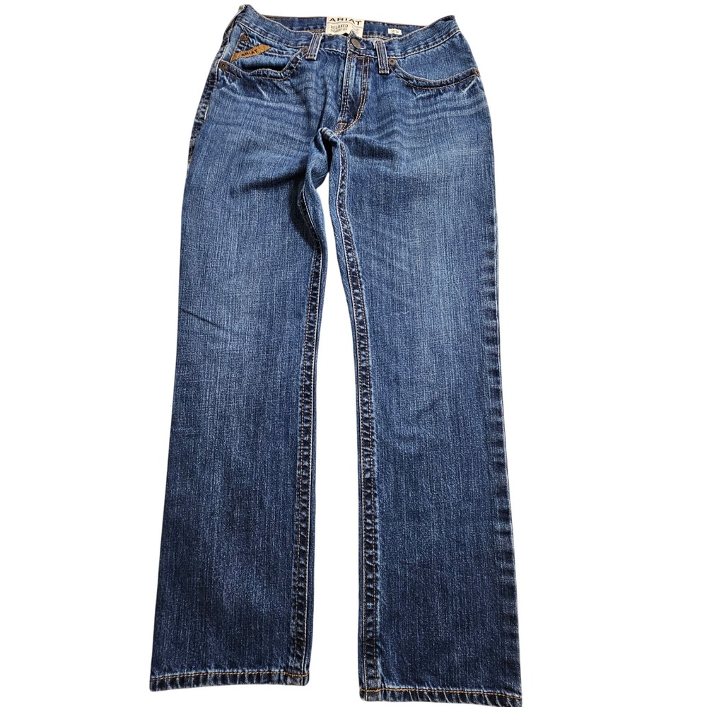 Ariat M4 Relaxed Straight Leg Jeans Mens 32x34 Newton Blue Denim 10058935